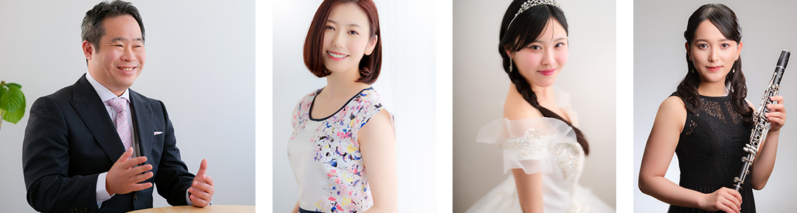 プロフィール写真<br>ポートレート<br>宣材写真のイメージ